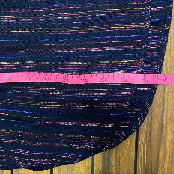 Apiece Apart Women’s Isla Blouse Size 4 Striped Peasant Colorful Metallic Luxury - Picture 16 of 16